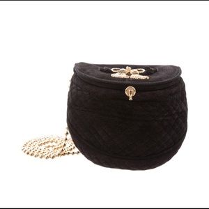 Suede Bottega Veneta Vintage crossbody chain bag